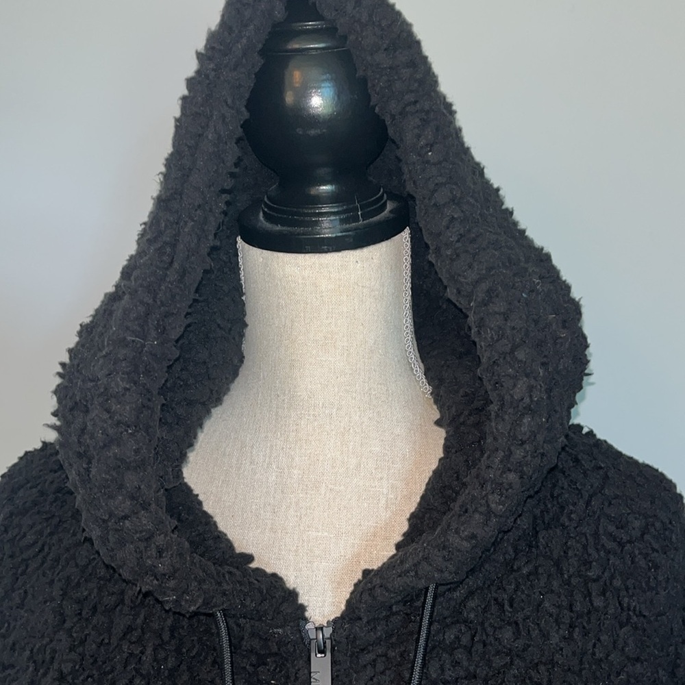 Marc New York Andrew Marc Women Black Zip Up Hoodie Large - Picture 2 of 9